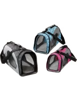 Flamingo Reismand L Zwart 54x27x30cm | Worldofanimals.nl Heeft Het! -Huisdierbenodigdheden Verkoopwinkel reismand l zwart 54x27x30cm 2