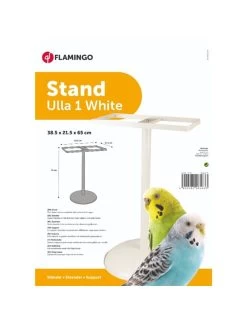 Flamingo Staander Ulla 1 Wit 45x28cm | Worldofanimals.nl Heeft Het! -Huisdierbenodigdheden Verkoopwinkel staander ulla 1 wit 45x28cm 2