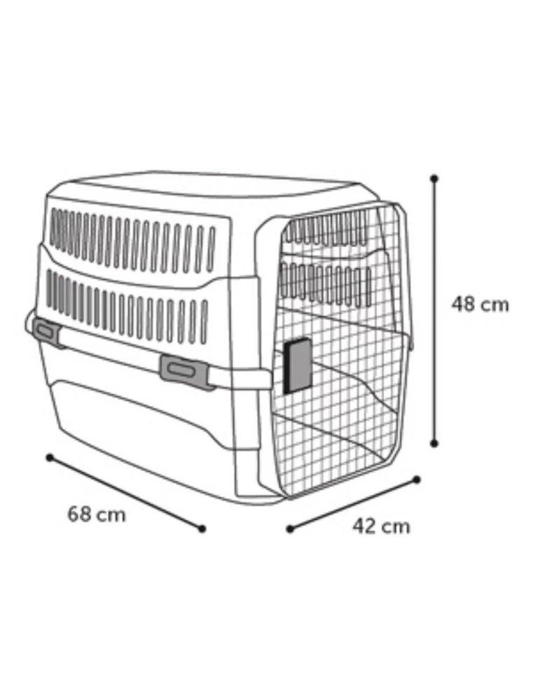 Flamingo Transportbox Cargo Zwart M 48x68x42cm | Worldofanimals.nl Heeft Het! 6 Flamingo Transportbox Cargo Zwart M 48x68x42cm | Worldofanimals.nl Heeft Het! - Afbeelding 4