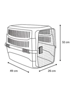 Flamingo Transportbox Cargo Zwart Xs 32x49x26cm | Worldofanimals.nl Heeft Het! -Huisdierbenodigdheden Verkoopwinkel transportbox cargo zwart xs 32x49x26cm 3