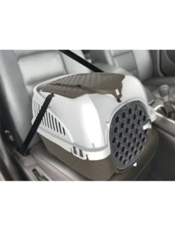 Flamingo Transportbox Tour Taupeá Xs 33x52x34cm | Worldofanimals.nl Heeft Het! -Huisdierbenodigdheden Verkoopwinkel transportbox tour taupea xs 33x52x34cm 3