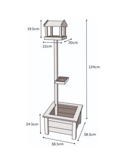 Flamingo Voederhuis + Planter Floria | Worldofanimals.nl Heeft Het! -Huisdierbenodigdheden Verkoopwinkel voederhuis planter floria 1