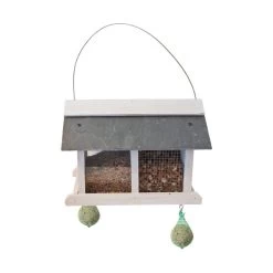 Boon Voederstation Wit/leisteen Hangbaar - Afmeting - 22,0 X 31,0 X 20,0 Cm - Gewicht - 1,654kg