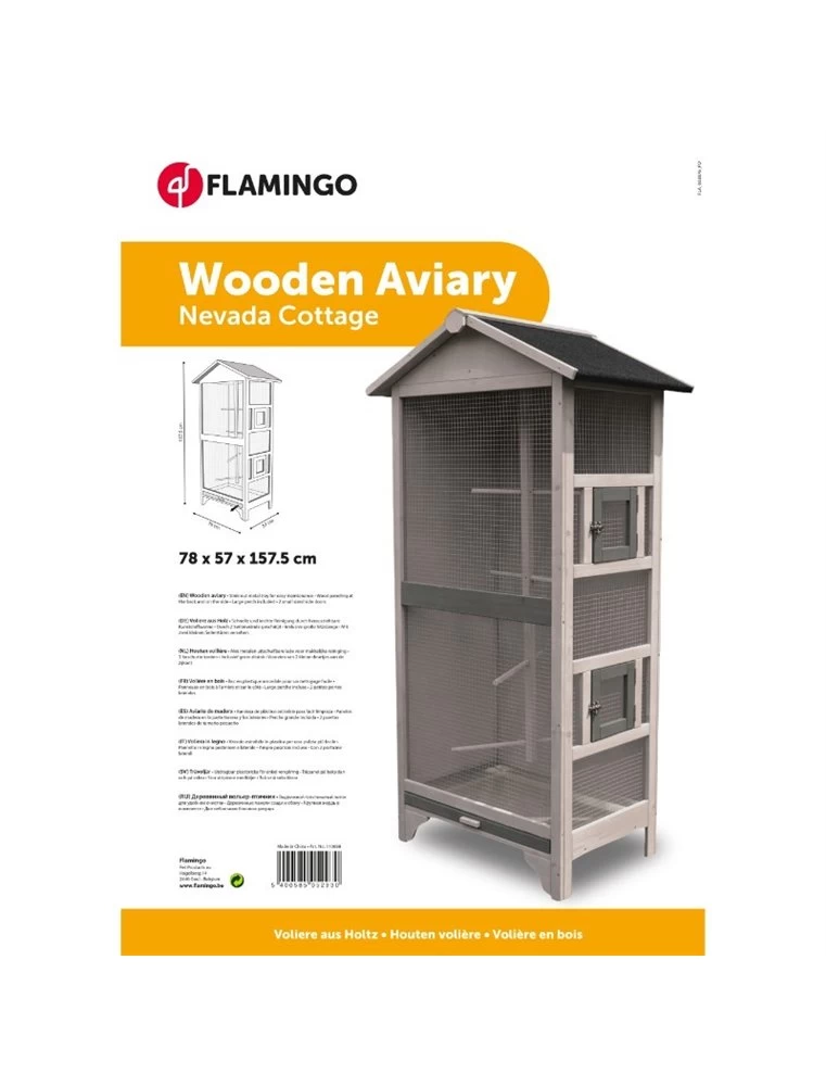 Flamingo Voliere Hout Nevada Cottage | Worldofanimals.nl Heeft Het! 5 Flamingo Voliere Hout Nevada Cottage | Worldofanimals.nl Heeft Het! - Afbeelding 3