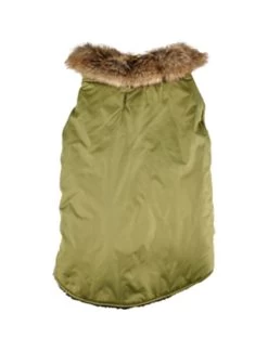 Flamingo Winterjas Madox Groen 45cm | Worldofanimals.nl Heeft Het! -Huisdierbenodigdheden Verkoopwinkel winterjas madox groen 45cm 2