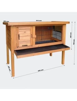 WorldPet Konijnenhok | Enkel Verblijf 91,5 X 45 X 70 Cm -Huisdierbenodigdheden Verkoopwinkel worldpet konijnenhok enkel verblijf 2